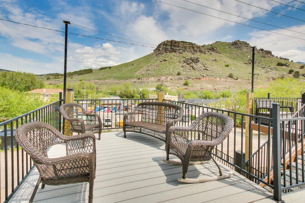 Central Lava Hot Springs Studio With Deck And Views! Exteriör bild